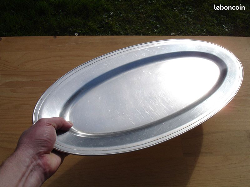 Plat à Poisson Guy Degrenne En Inox Massif - Argenté - NEUF