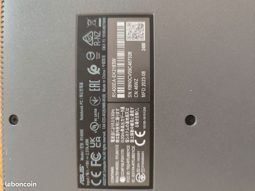 Pc assus vivobook 14 pouces (image 3)