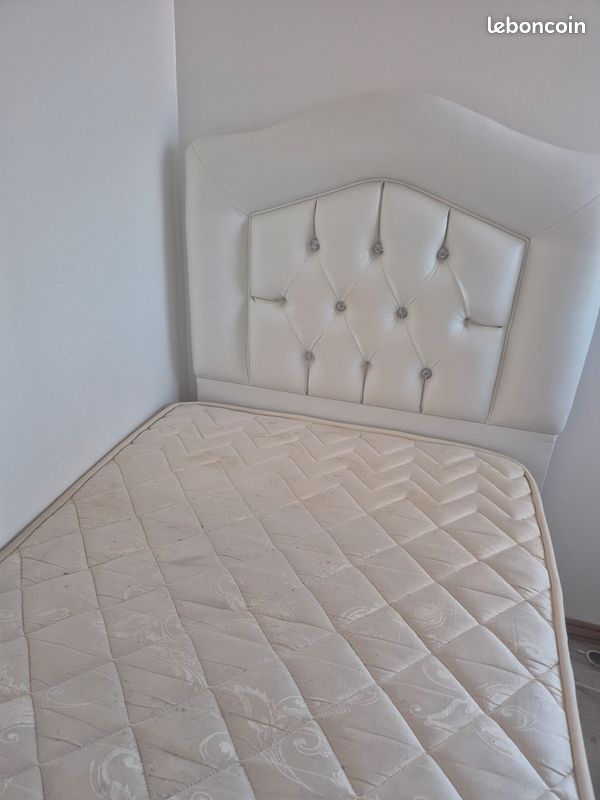 Lit coffre avec matelas 90 x190 (image 2)