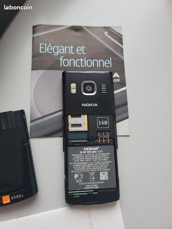 Coque D'origine Nokia 6500 Flip – Neuve, Rare, Pièce Détachée