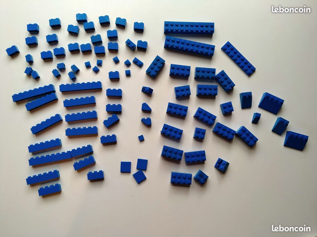 Lego lot de vrac briques bleu (image 1)