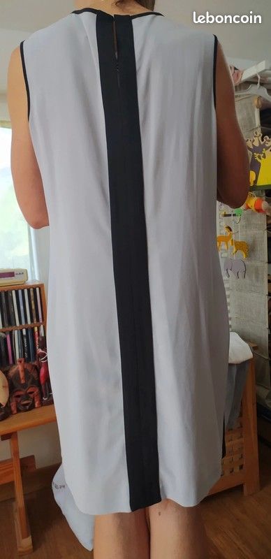 Robe Hanoï bicolore grise et noire Tanaïs taille 42 (image 6)
