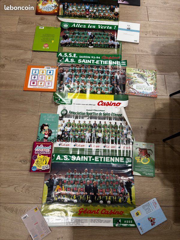 Autocollant Vintage ASSE Saint-Étienne – Allez Les Verts Panthère – Numéroté 17x9.5cm