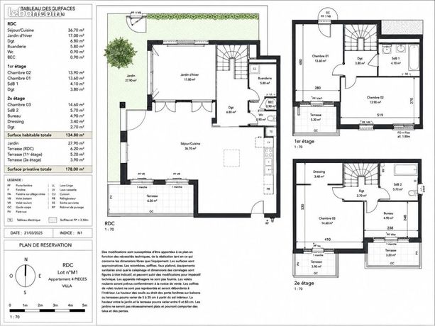 Maison de ville 4 pièces 134 m² — 2
