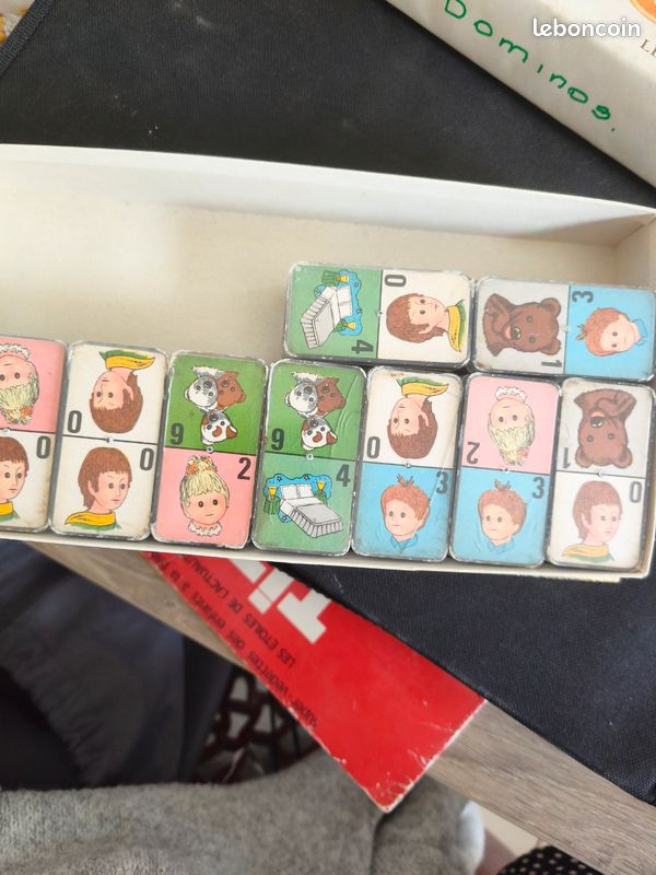Jeu de domino ancien bonne nuit les petits (image 1)