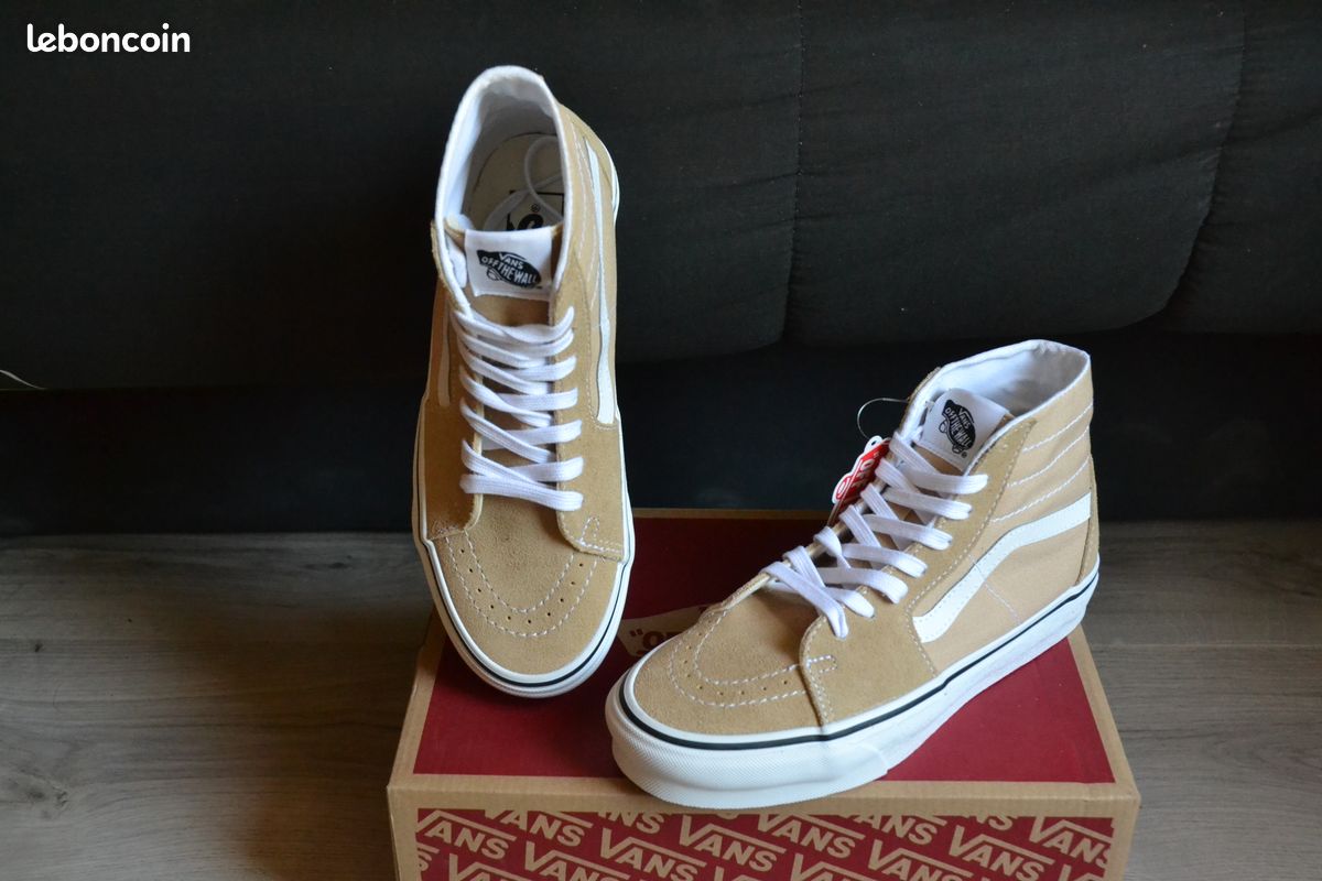 Baskets VANS SK8-Hi femme beige taille 38 [Neuves] (image 12)