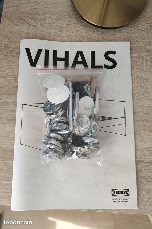 Lit IKEA VIHALS avec rangement blanc 80x200 cm - COMME NEUF (image 5)