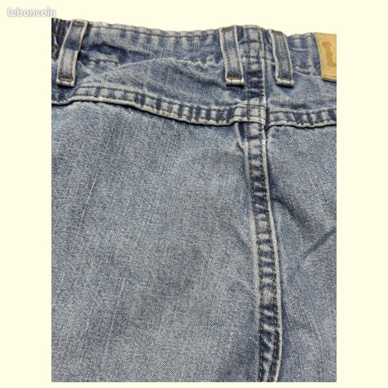 Jean Femme Lee 100% Coton, Taille 14SP, Délavé Moyen/foncé