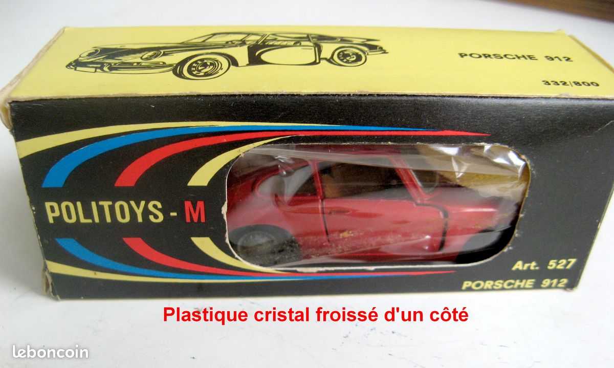 MINIATURE PORSCHE 912 POLITOYS -M 1/43è (image 3)