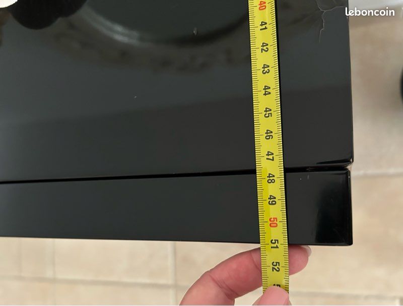 Grande commode laquée noire (image 6)