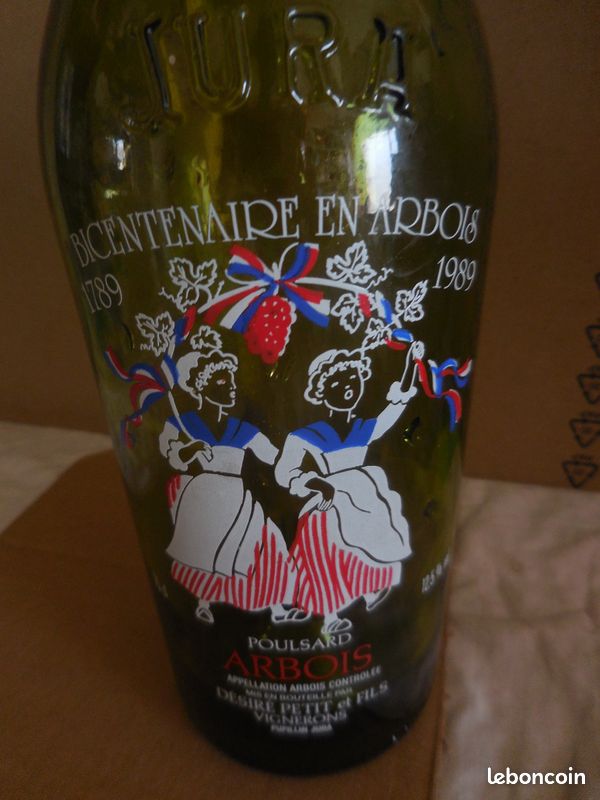 Bouteille sérigraphiée et relief - pleine vin rouge - mondial FOOT 98