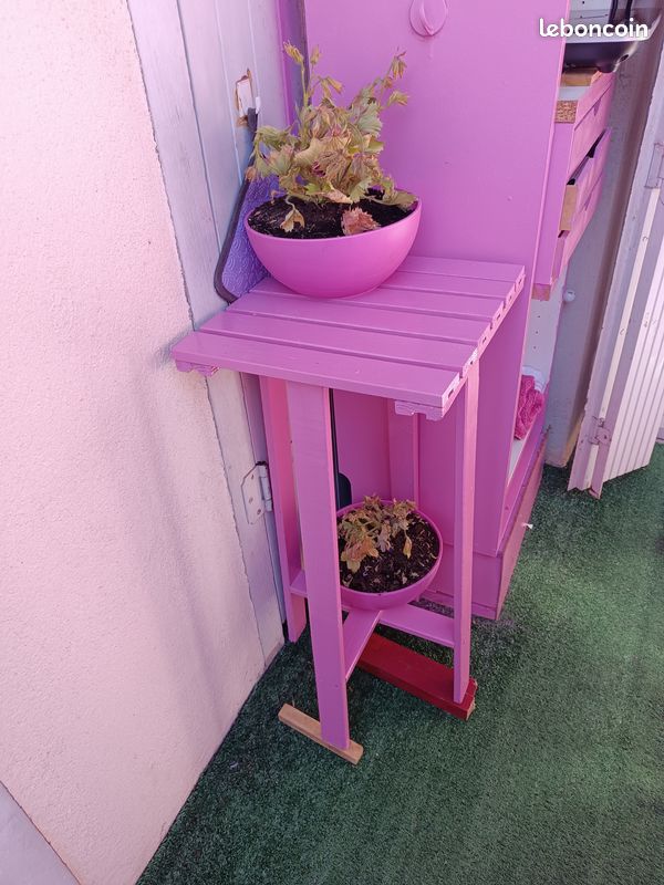 Porte plante rose (image 5)