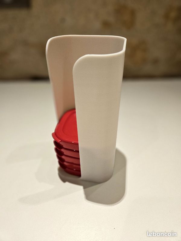 Lot de 2 Range 12 couvercles Multidelice simple blanc (image 2)