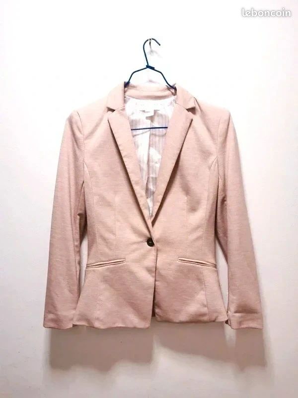 Blazer Femme Miss H. Taille 36 Neuf Sans Étiquettes - Gris Polyester