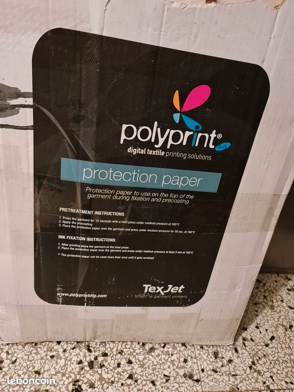 Papier sulfurisé Polyprint permettra de protéger l'impression pendant la phase de fixation à chaud (image 1)
