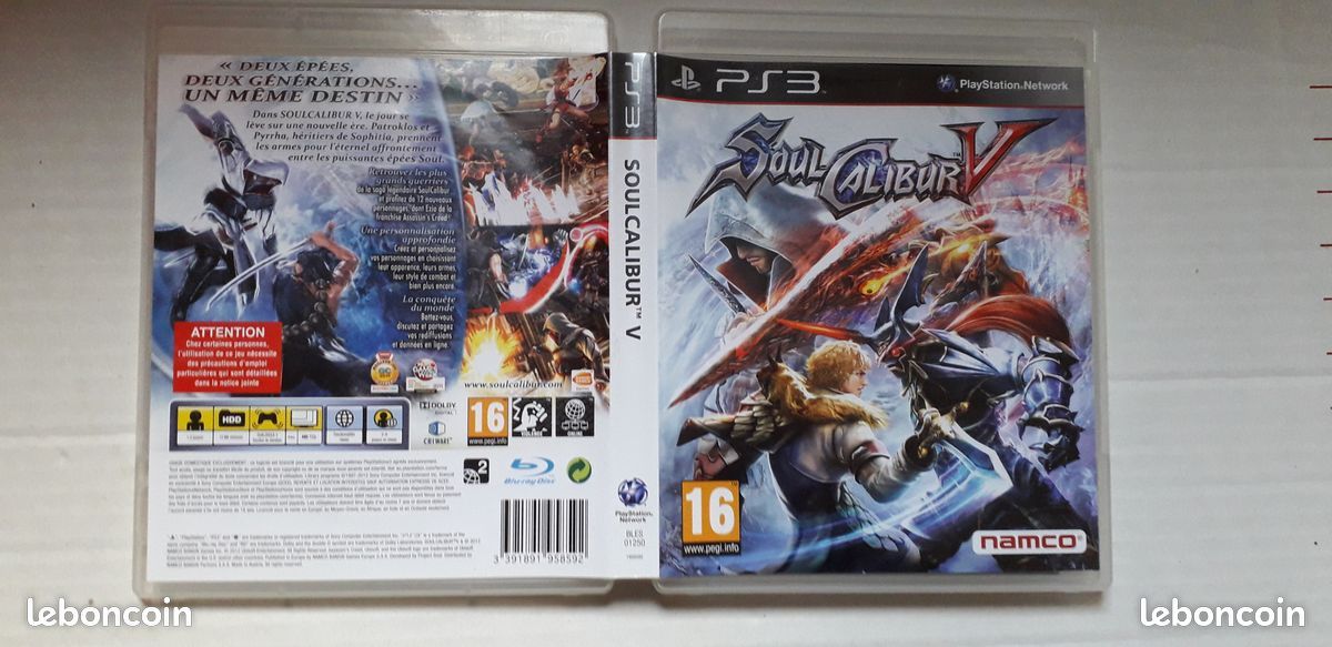 Jeu PS3 Soulcalibur V Complet FR - Édition Like New, Manuel Inclus, Sortie 2012