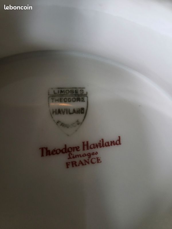 Ensemble en porcelaine de Limoges Théodore Haviland décor floral - Vintage (image 3)