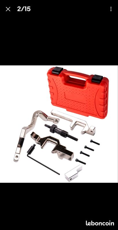 ANBOO Kit Calage Distribution Pige Vilebrequin Arbre à Cames - Compatible Renault Peugeot 1.4 1.6 HDI