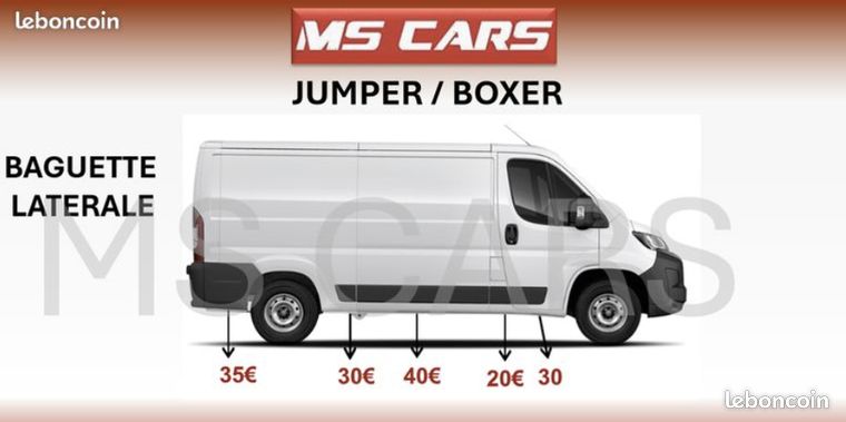 Bandeau Baguette Côté Droit Pour Citroen Jumper/Boxer/Ducato Long 2002-2006 - Réf. 1304022070, Occasion