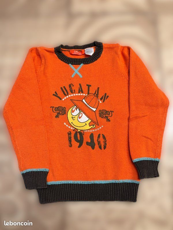 Pull coton façon tricot (image 1)
