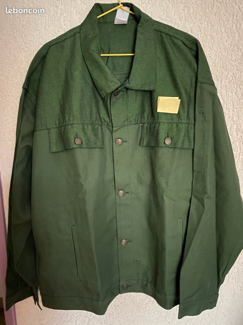Blouson travail coloris vert (image 1)