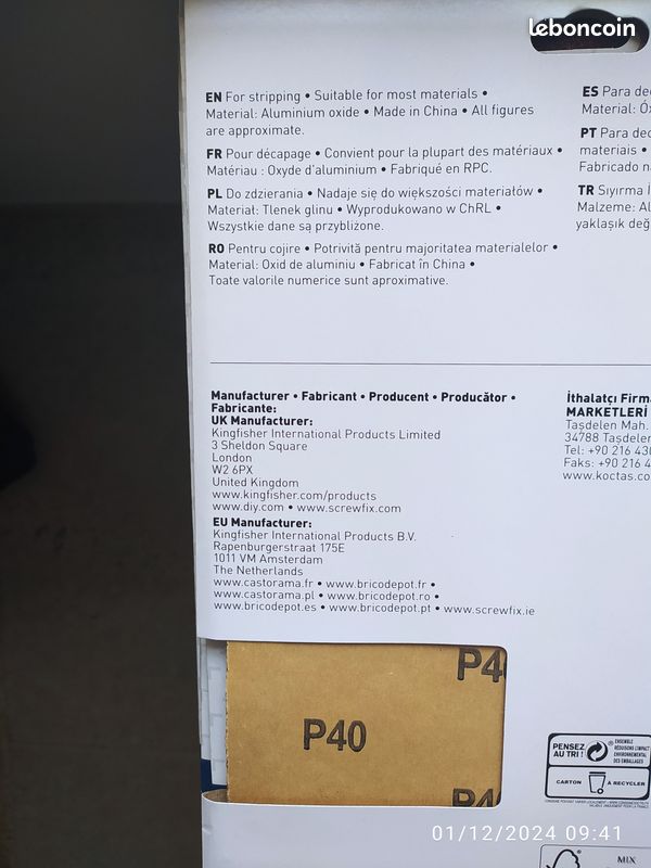 Papier abrasif pour ponçage (image 3)