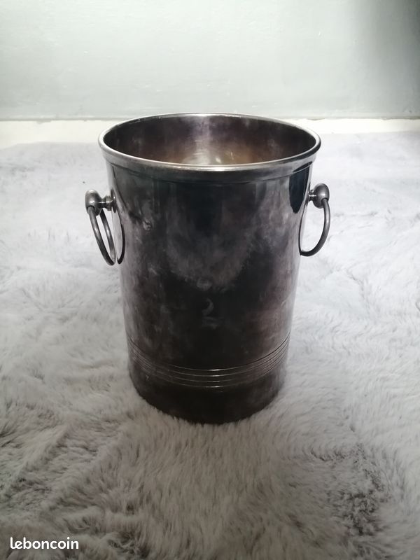 Seau à champagne vintage métal argenté Rémy Letang
