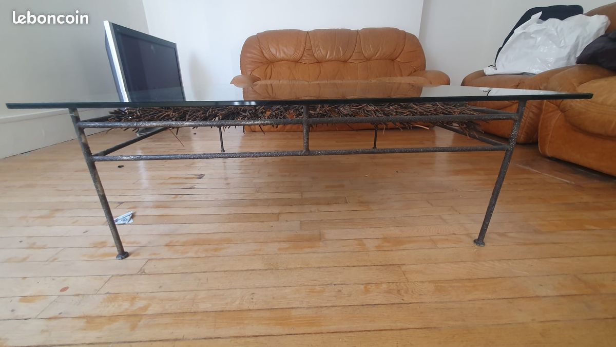 Table basse fer forgé (image 2)