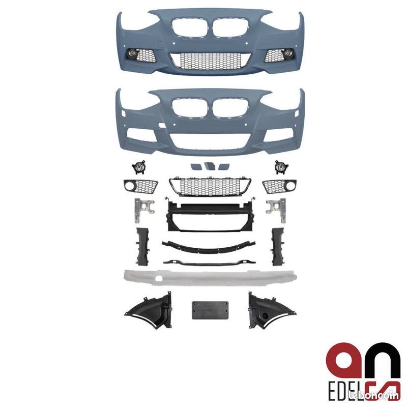 Parechoc avant pack m premium pour bmw serie 1 f20 f21 phase 1 de 07/2011 a 02/2015 (image 1)