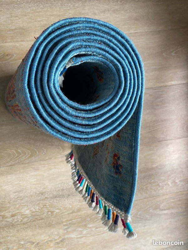 Tapis Kilim Couloir Afghan â 278 x 84 cm | Fait Mainđ§¶ 100% Laine (image 5)