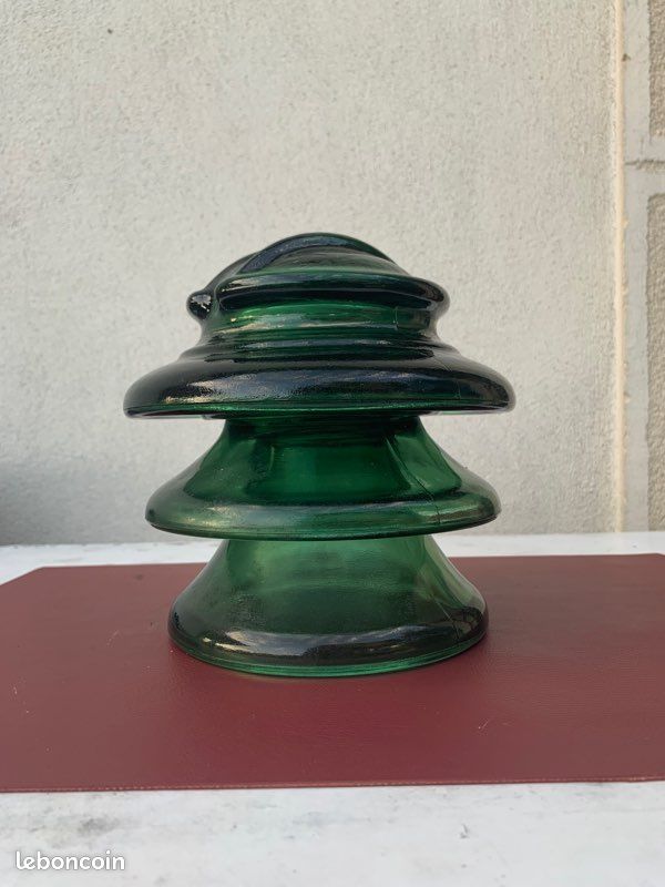 Isolateur ancien en verre L’electro verre (image 1)
