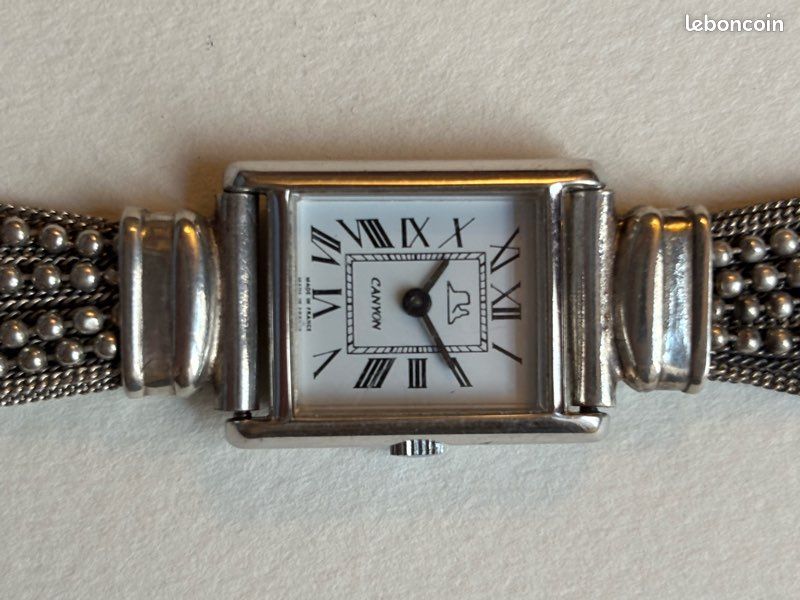 Montre canyon femme argent 800 Montres Bijoux