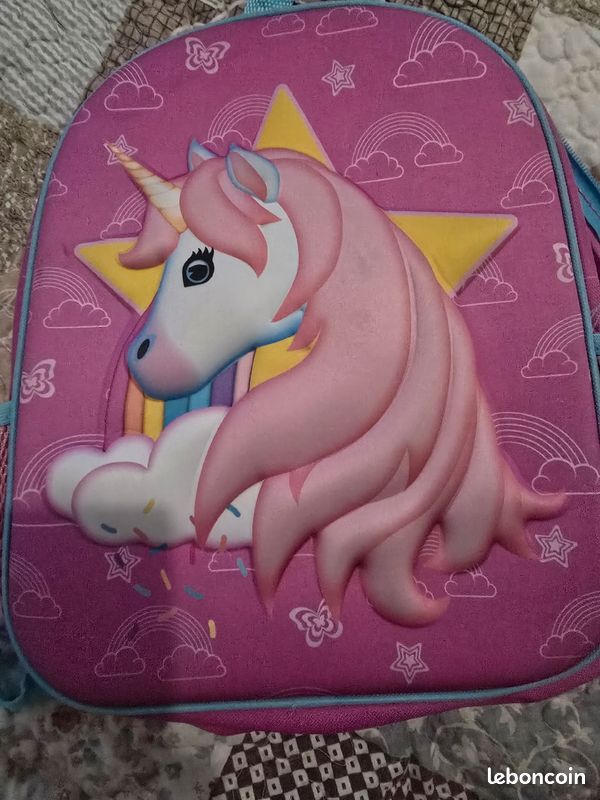 Petit sac à dos fillette licorne (image 1)