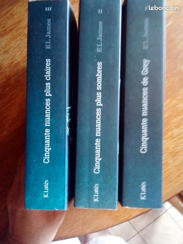 Livres : Trilogie Cinquantes Nuances De Grey - Roman de El James (image 1)