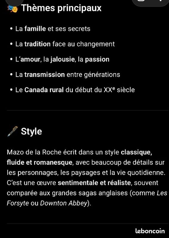 Livre vintage"La naissance de Jalna"(2articles=-5%) (image 3)