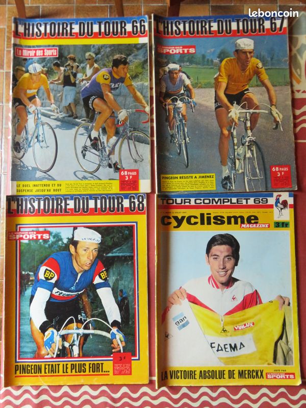Poster Vintage Miroir Du Cyclisme – Felice Gimondi Années 60 – Bon état