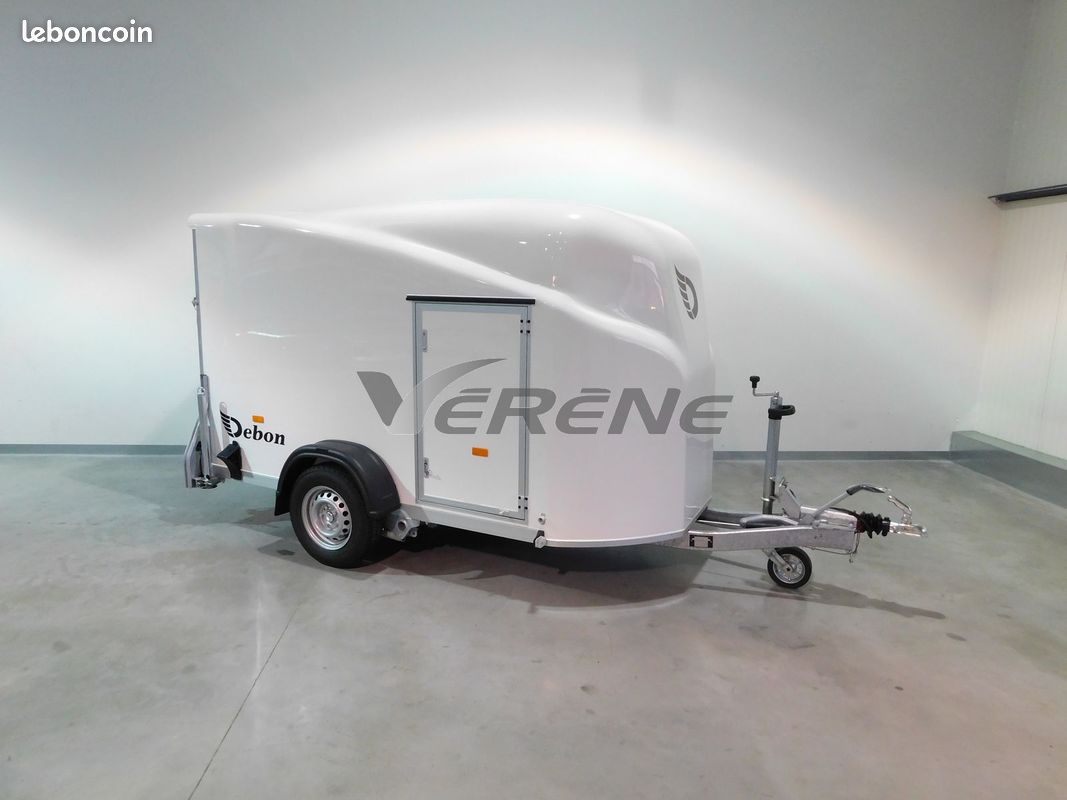 Remorque fourgon DEBON CARGO 1300 BLANCHE (à partir de 127 TTC/mois) (image 1)