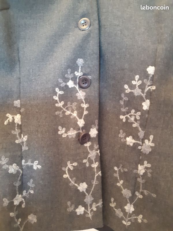 Veste de tailleur grise Caroll (image 3)