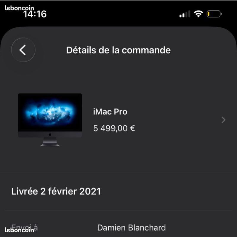 IMac 27" 5K 2017 – Core I5 3,8 GHz – 8 Go RAM – 1 To HDD – Argent – Reconditionné