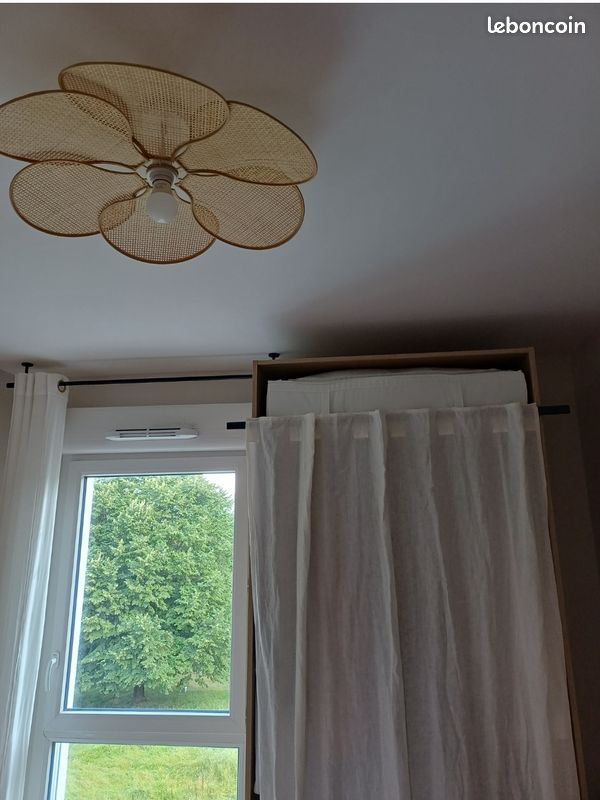 Abat jour en cannage pour suspension plafond (image 2)