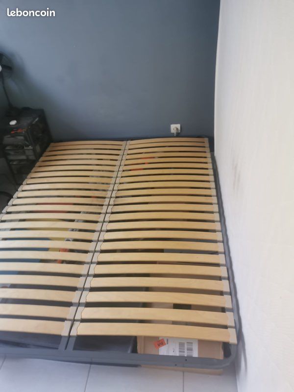 Sommier lattes et matelas (image 1)