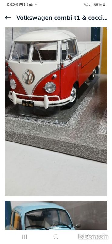 Coffret Collector Solido 1:18 – Duo VW Combi Et Coccinelle – Neuf Sous Blister