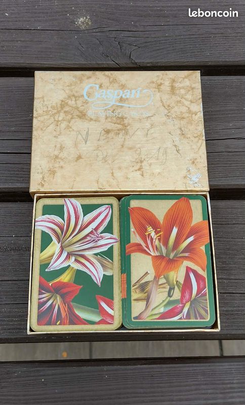 Coffret de 2 jeux de 52 cartes Caspari (image 1)