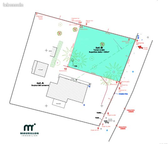 Terrain 500 m² PERTUIS