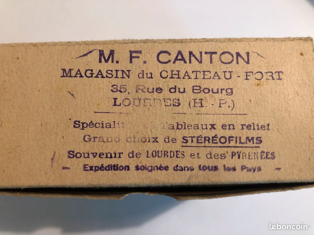 Stéréoscope Bruguière ancien et 10 boites de films (image 2)