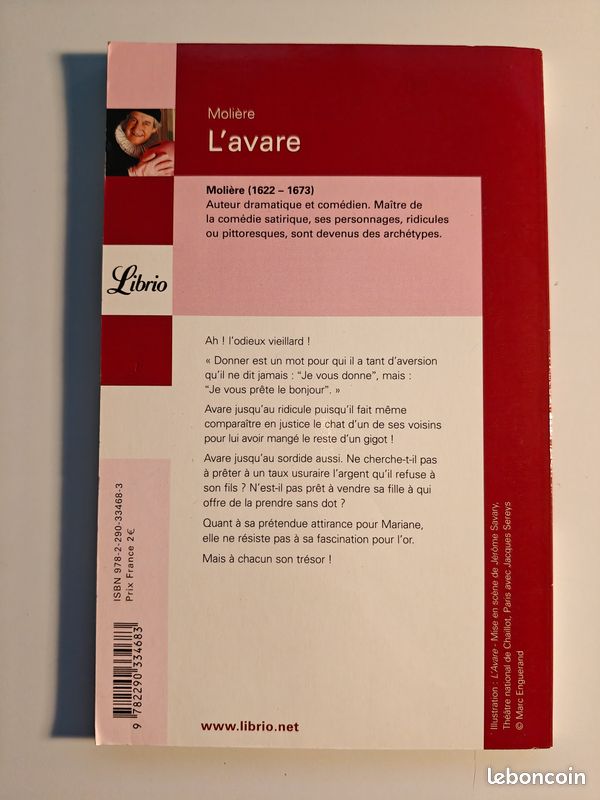 L'avare de Moliere - Librio (image 2)