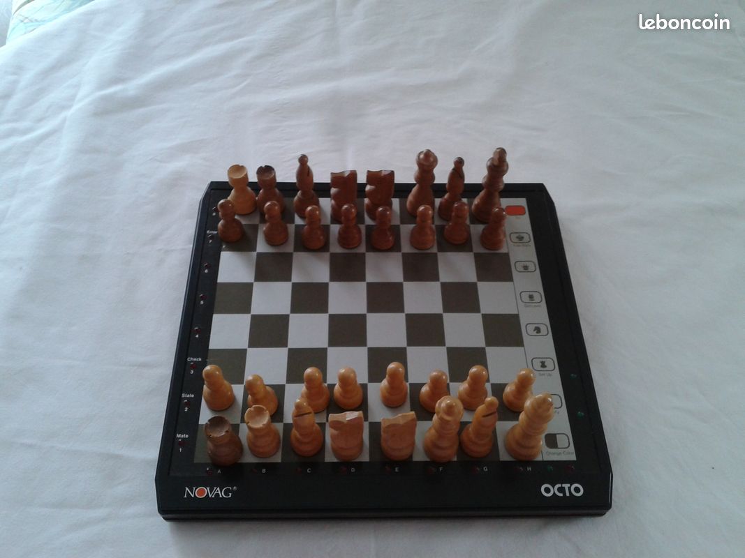 JEU D'ÉCHECS ÉLECTRONIQUES Portable Novag Escort 1988 Testé Complet EUR 76,49 - ES