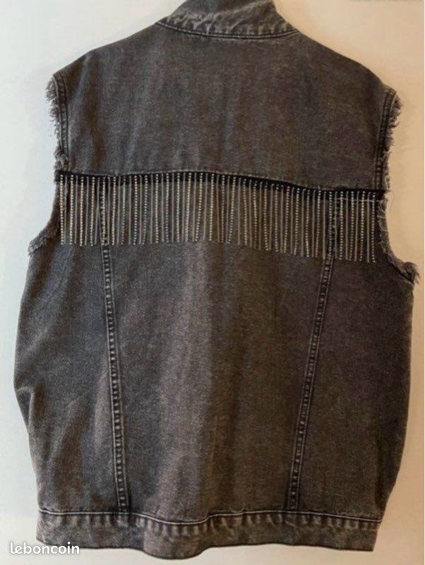 Veste Jean Noir Délavée - Allison (image 5)