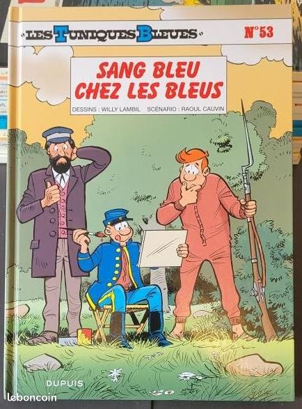 BD -Les tuniques Bleues 53 -1ère édition - Sang bleu chez les Bleus (image 1)
