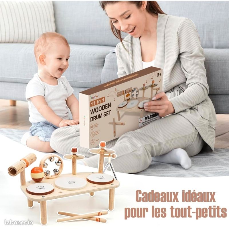 Vanplay Jouet Bébé 1 An - Boîte à Mouchoirs Montessori 6 En 1 En Bois, Jeux Éducatifs Enfant 1 2 3 Ans Garçon Fille